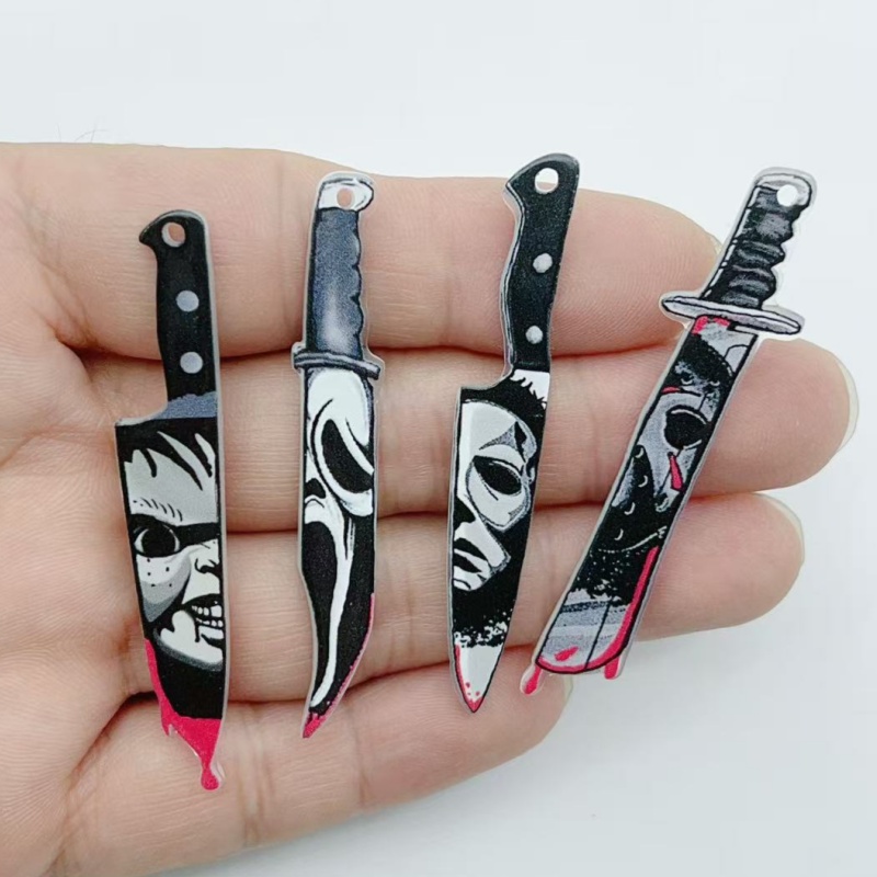 Jewelry Making Designs - 10 акриловых украшений для Хэллоуина: подвески,
