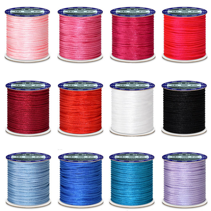 Knotting Cord Silk - Шнур с атласной нейлоновой отделкой, 1,5/2/2,