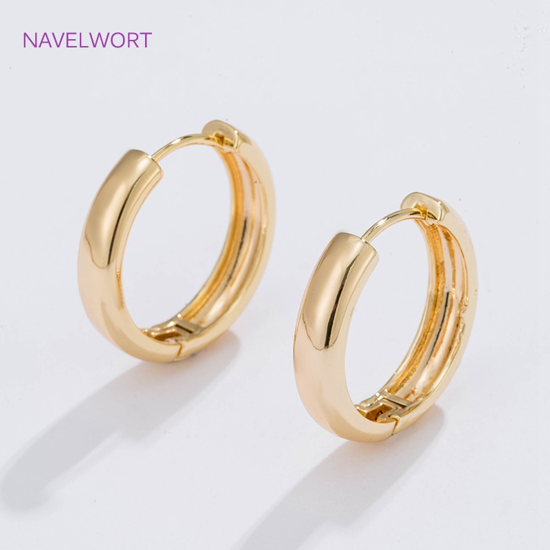 Jewelry Making Set - Серьги кольцами 6 размеров, позолоченные круглые
