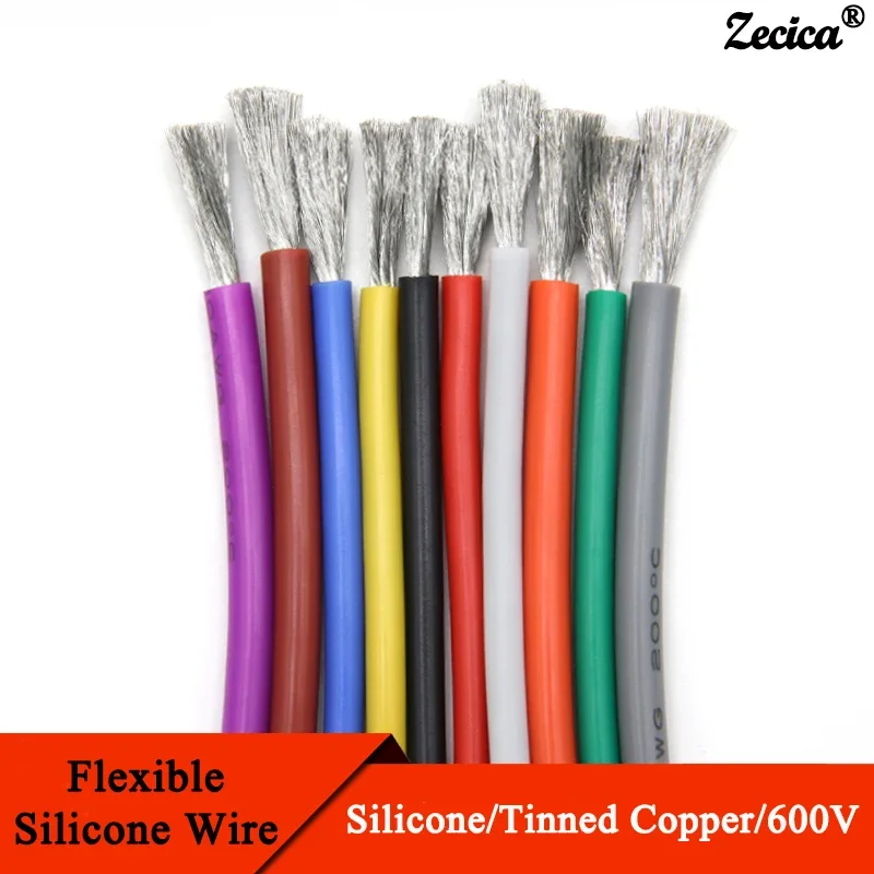 Wire 22 Gauge Copper - Термостойкий кабель 1М/5М, 30 28 26