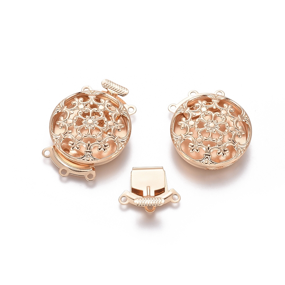 Jewelry Making Set - 10 комплектов латунных застежек-коробочек в форме