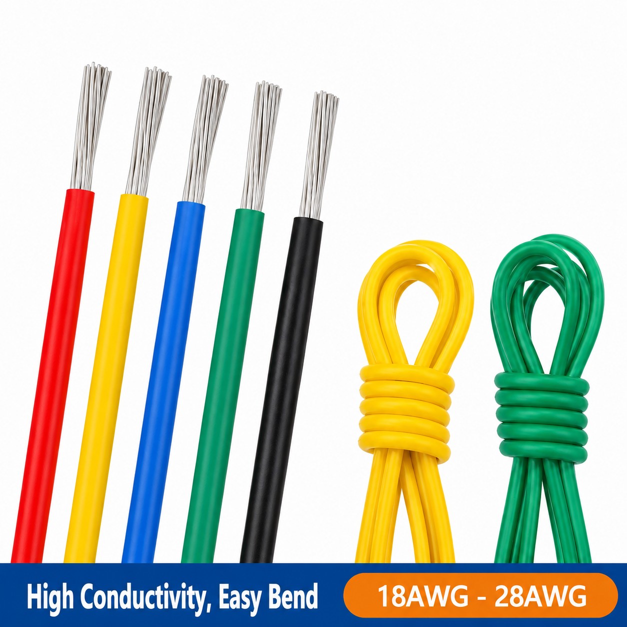 Wire 22 Gauge Copper - Многожильный электрический провод 1/5 м, 28