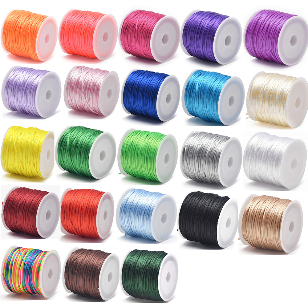 Knotting Cord Silk - 1,5 мм атласный шнур с хвостовиком