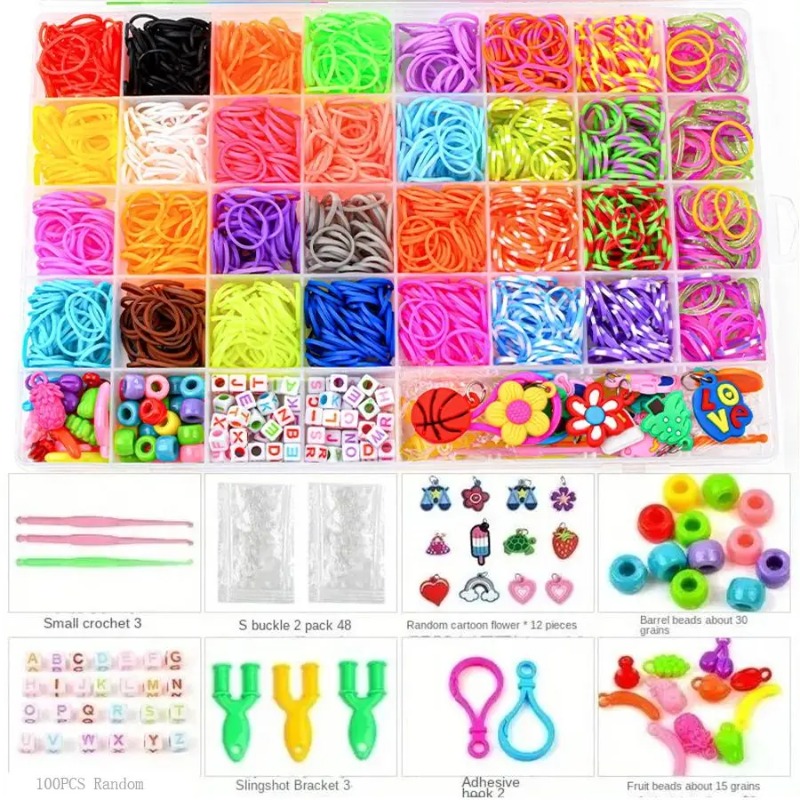 Jewelry Making Set - 4300+ штук, 32 ярких цвета, набор