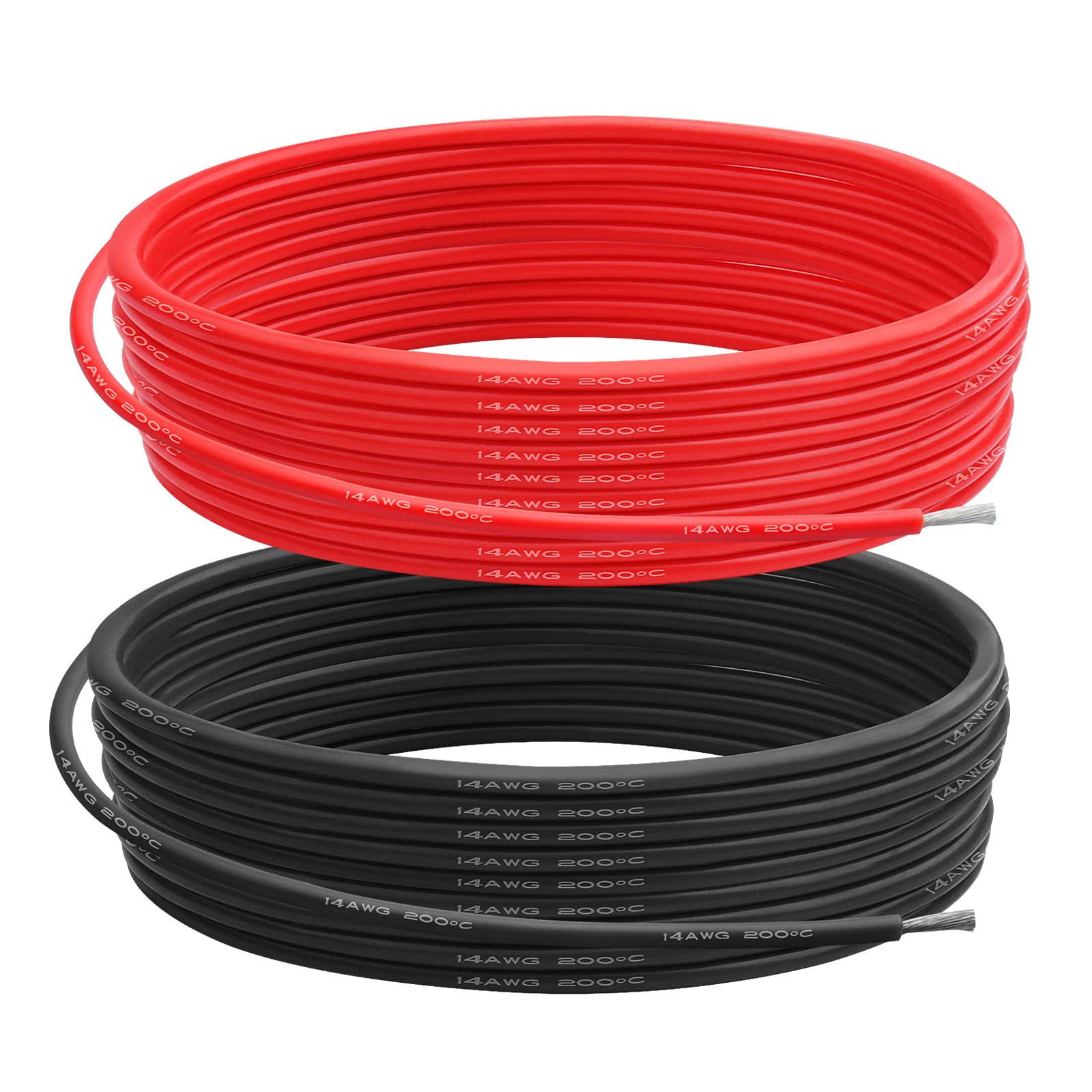 Черный/красный силиконовый эле – обзор и цена Wire 22 Gauge Copper