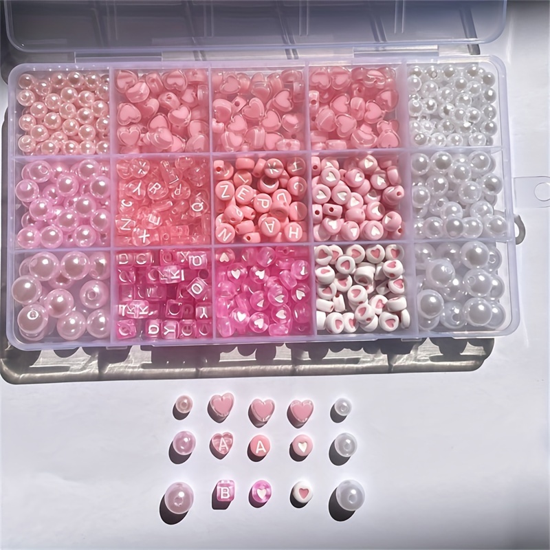 Набор из 10 розовых акриловых  – обзор и цена Jewelry Making Set