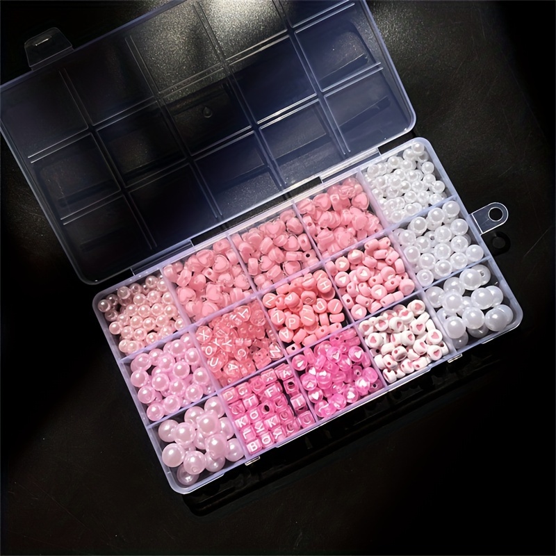 Набор из 10 розовых акриловых  – обзор и цена Jewelry Making Set
