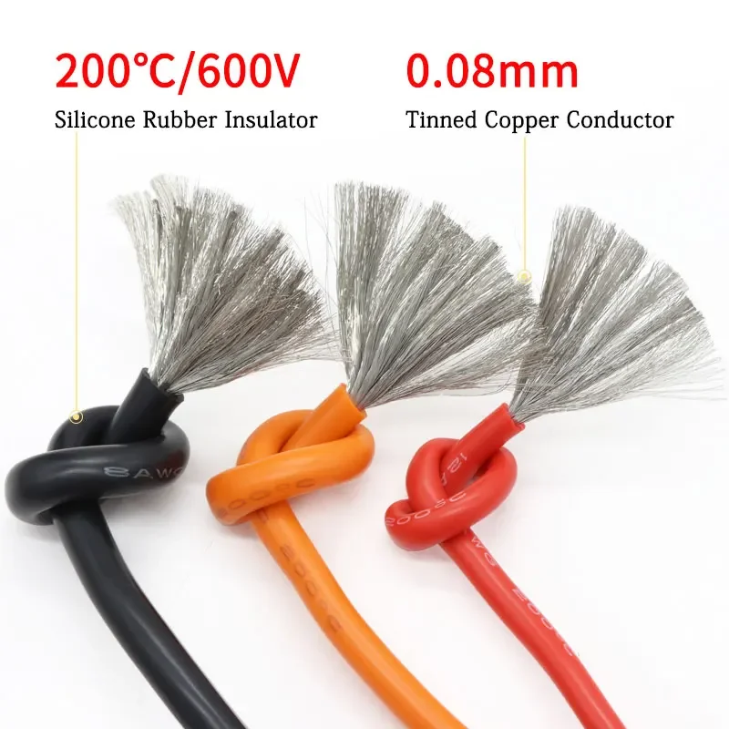 Термостойкий кабель 1М/5М, 30  – обзор и цена Wire 22 Gauge Copper