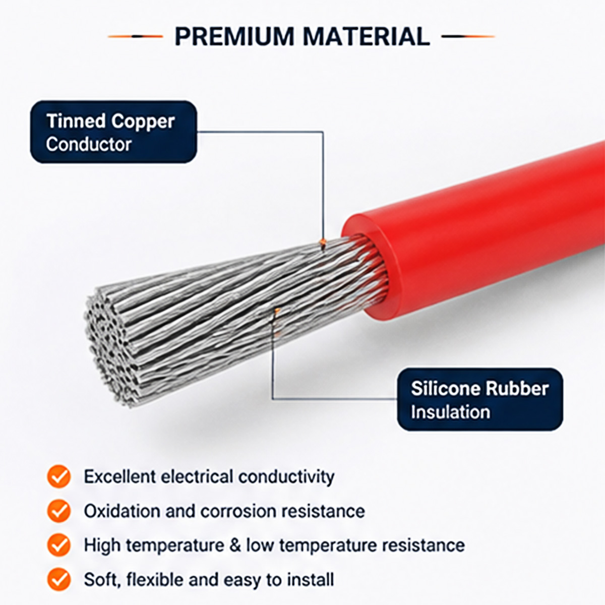 Комплект силиконовых электриче – обзор и цена Wire 22 Gauge Copper